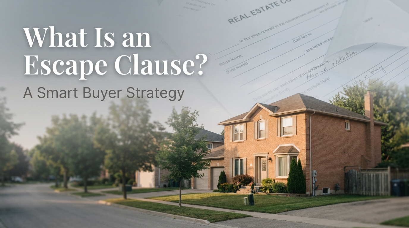 Escape clause real estate Guelph — buyer strategy guide